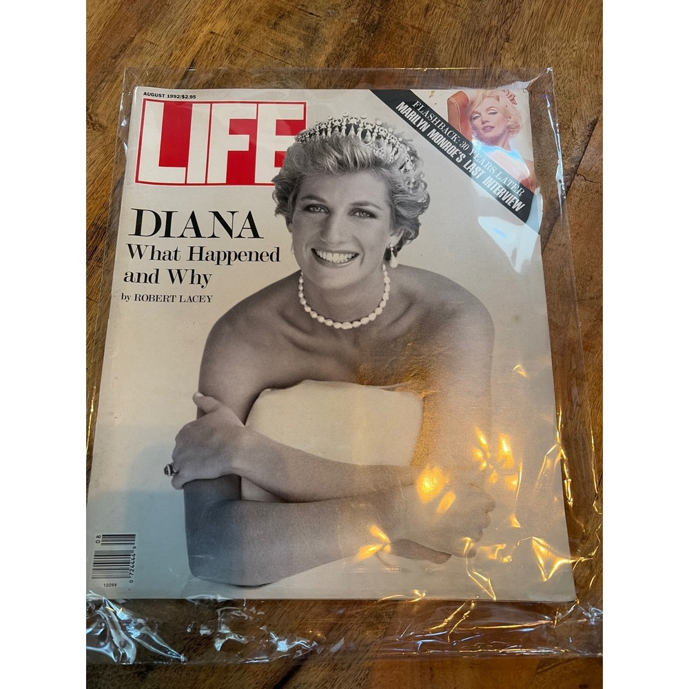 Vintage LIFE Magazine August 1992 Princess Diana Marilyn Monroe Last Interview